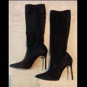Manolo Blahnik Suede Pascalare Boot - Tall